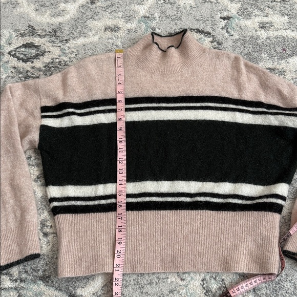 & Other Stories Wool and Mohair Blend Mock Neck Stripe Sweater - Picture 5 of 10